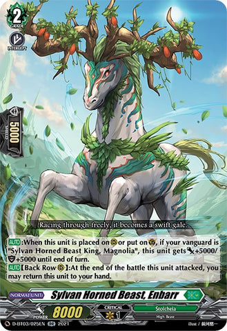 Sylvan Horned Beast, Enbarr (D-BT03/025EN) [Advance of Intertwined Stars]