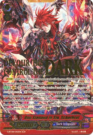 One Steeped in Sin, Scharhrot (SGR) (G-BT08/002EN) [Absolute Judgment]