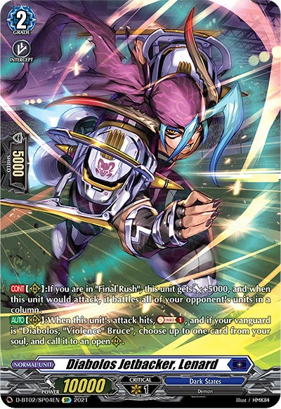 Diabolos Jetbacker, Lenard (D-BT02/SP04EN) [A Brush with the Legends]