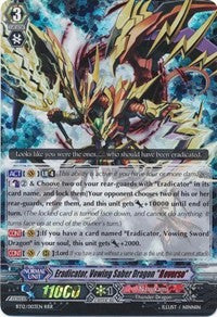 Eradicator, Vowing Saber Dragon "Reverse" (BT12/003EN) [Binding Force of the Black Rings]