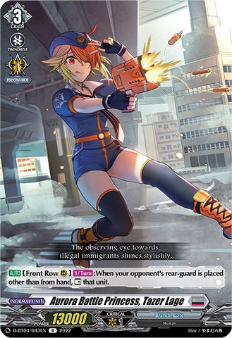 Aurora Battle Princess, Tazer Lage (D-BT04/043EN) [Awakening of Chakrabarthi]