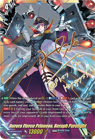 Aurora Fierce Princess, Seraph Purelight (D-BT04/SSR03EN) [Awakening of Chakrabarthi]