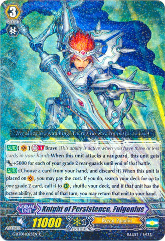 Knight of Persistence, Fulgenius (G-BT08/023EN) [Absolute Judgment]