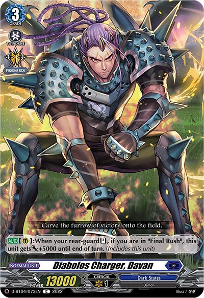 Diabolos Charger, Davan (D-BT04/073EN) [Awakening of Chakrabarthi]